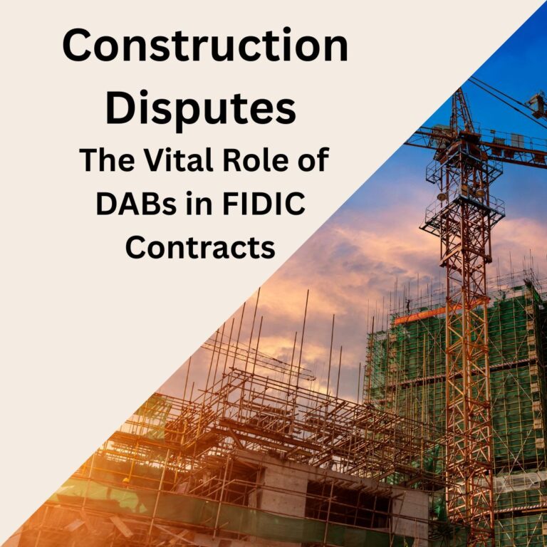 Resolving Construction Disputes Fairly: The Vital Role of DABs in FIDIC Contracts