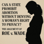 Can a State Prohibit Abortion Without Denying a Woman's Right to Privacy The Argument of Roe v. Wade