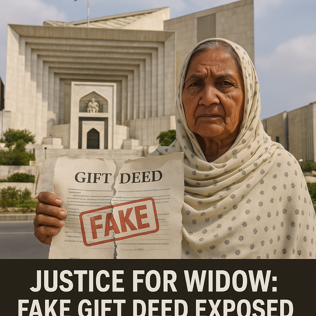 Pakistan Supreme Court Restores Widow’s Land in 2025 – Fake Gift Deed Case
