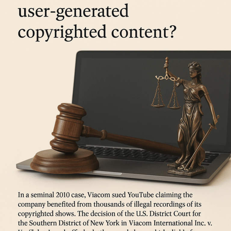 Can a website be liable for user-generated copyrighted content